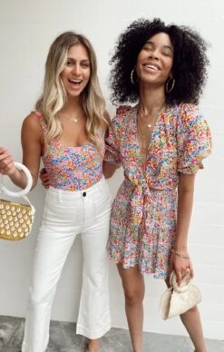 Show Me Your Mumu Kimmy Tie Top ~ Rainbow Fields -Show Me Your Mumu Sales IMG 2639