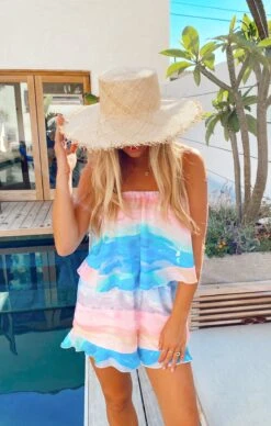 Show Me Your Mumu Thelma Ruffle Romper ~ MUmaid Waves 11 Show Me Your Mumu Thelma Ruffle Romper ~ MUmaid Waves -Show Me Your Mumu Sales IMG 2799