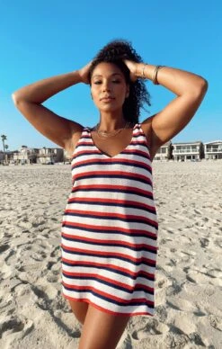 Show Me Your Mumu Teeny Dress ~ Patriot Stripe Knit -Show Me Your Mumu Sales IMG 2904