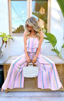 Show Me Your Mumu Serafina Pants ~ Paradise Stripe -Show Me Your Mumu Sales IMG 4224