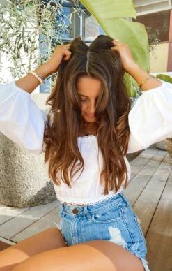 Show Me Your Mumu Claudia Crop Top ~ White Linen -Show Me Your Mumu Sales IMG 5974