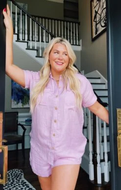 Show Me Your Mumu Ciao Shirt ~ Lavender Linen