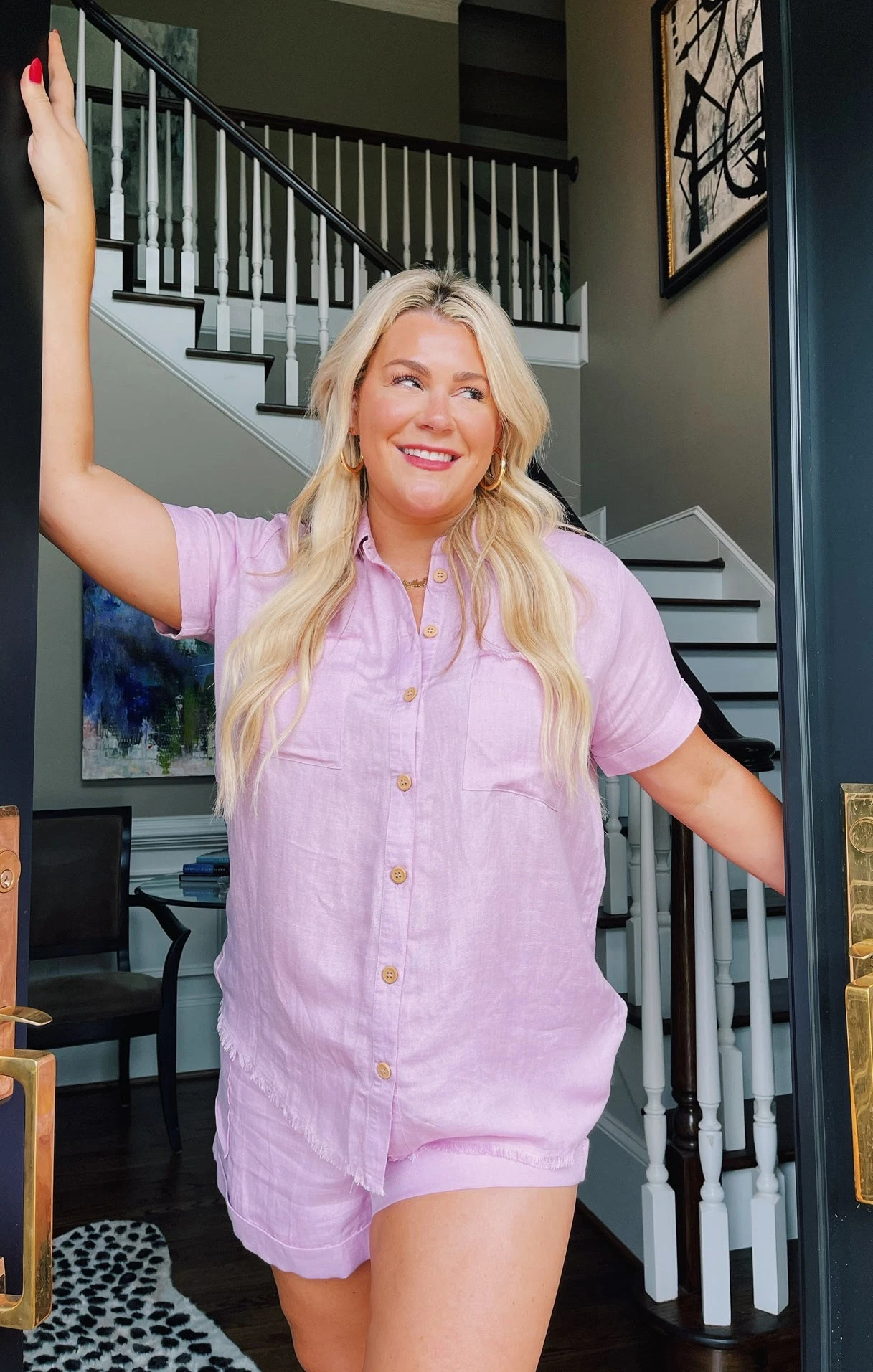 Show Me Your Mumu Ciao Shirt ~ Lavender Linen 3 Show Me Your Mumu Ciao Shirt ~ Lavender Linen