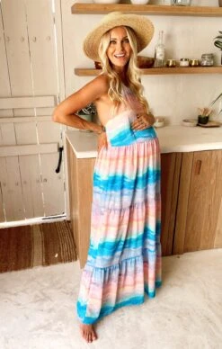 Show Me Your Mumu Isabella Maxi Dress ~ MUmaid Waves -Show Me Your Mumu Sales IsabellaMaxi MumaidWavesPregs 02