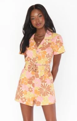 Show Me Your Mumu Rhodes Romper ~ Retro Garden