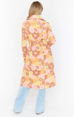 Show Me Your Mumu Nancy Trench Coat ~ Retro Garden -Show Me Your Mumu Sales MDF2 576 RG08 03