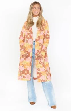 Show Me Your Mumu Nancy Trench Coat ~ Retro Garden -Show Me Your Mumu Sales MDF2 576 RG08 04