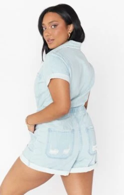 Show Me Your Mumu Cannon Romper ~ Dockside -Show Me Your Mumu Sales MDM1 465 DS11 01 2