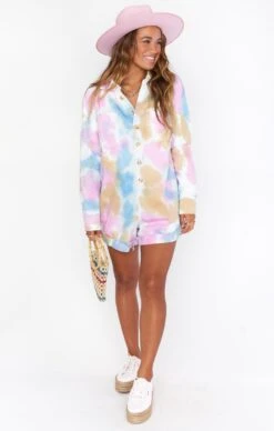 Show Me Your Mumu Tegan Jumper ~ Tropic Tie Dye -Show Me Your Mumu Sales MDM1 480 PB07 01