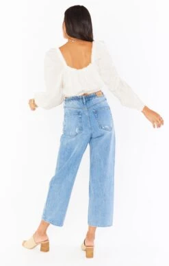 Show Me Your Mumu Suzanna Crop Top ~ Cream -Show Me Your Mumu Sales MDM2 563 SI04 01