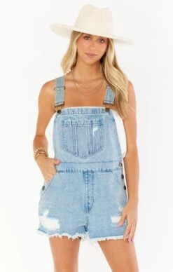 Show Me Your Mumu Georgia Overalls ~ Light Tide