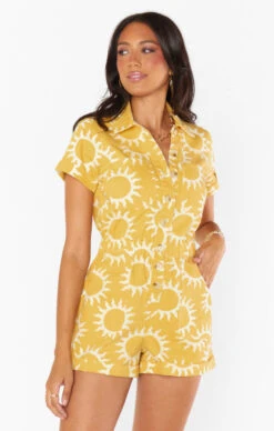 Show Me Your Mumu Cannon Romper ~ Paradise Sun Denim