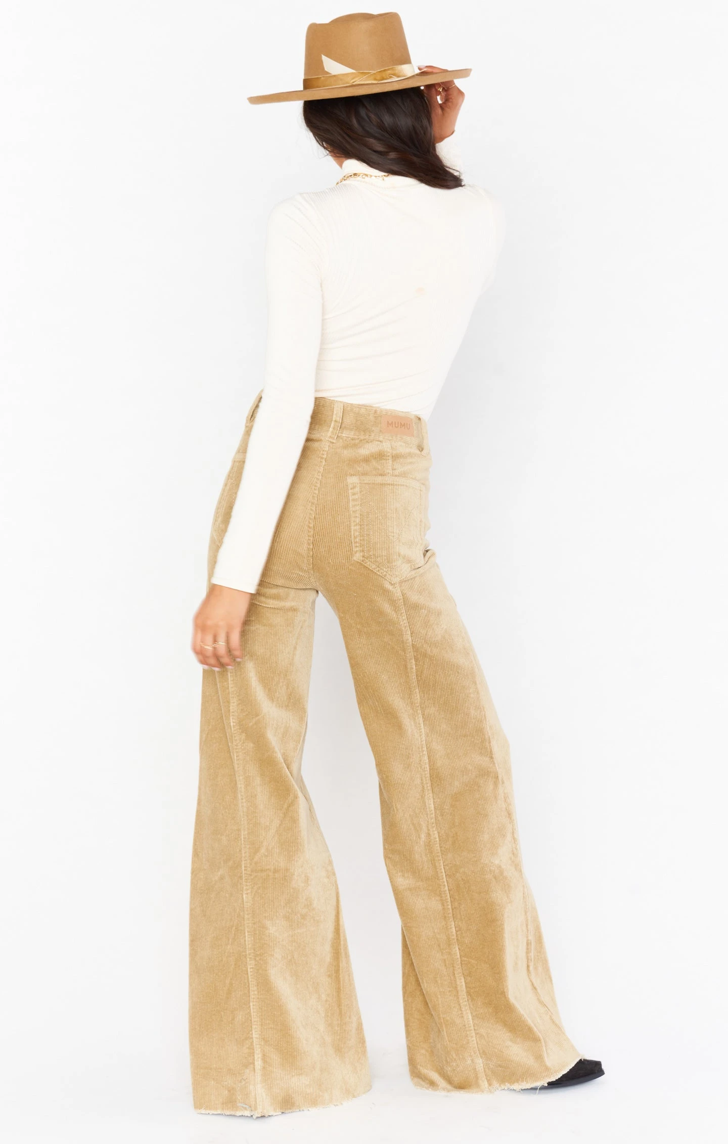Show Me Your Mumu Ashbury Wide Leg ~ Beige Corduroy 6 Show Me Your Mumu Ashbury Wide Leg ~ Beige Corduroy - Image 4
