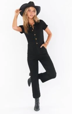 Show Me Your Mumu Emery Jumpsuit ~ Pitch Black