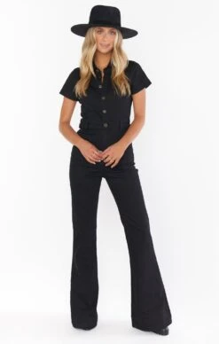 Show Me Your Mumu Everhart Jumpsuit ~ Pitch Black