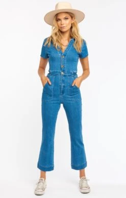 Show Me Your Mumu Emery Jumpsuit ~ French Blue -Show Me Your Mumu Sales MDS0 313 FB20 01