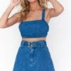 Show Me Your Mumu Southside Shorts ~ Bermuda Blue -Show Me Your Mumu Sales MDS2 390 BB59 01 2