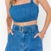 Show Me Your Mumu Alabama Crop Top ~ Bermuda Blue -Show Me Your Mumu Sales MDS2 390 BB59 01 3