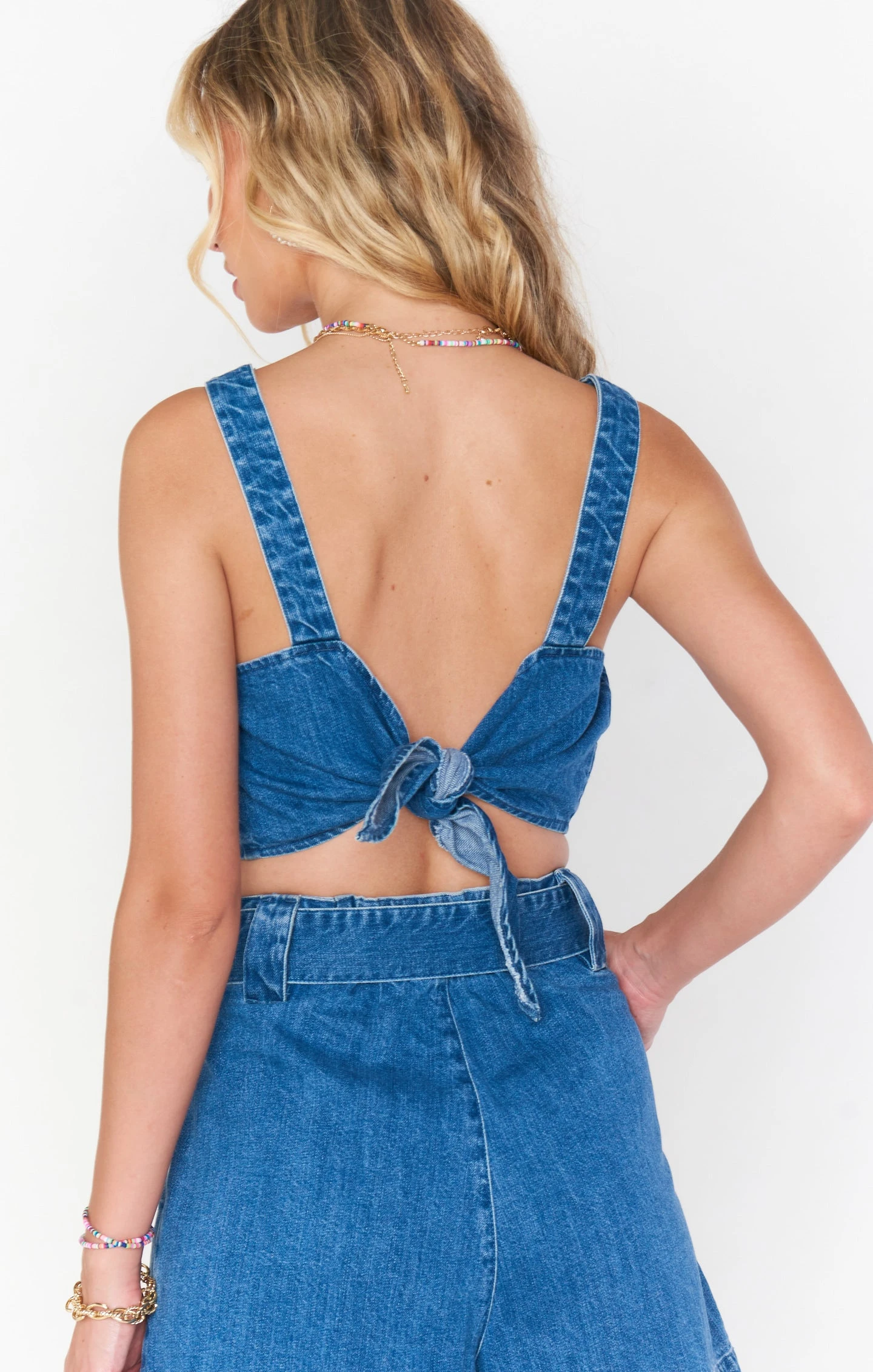 Show Me Your Mumu Alabama Crop Top ~ Bermuda Blue 5 Show Me Your Mumu Alabama Crop Top ~ Bermuda Blue - Image 3