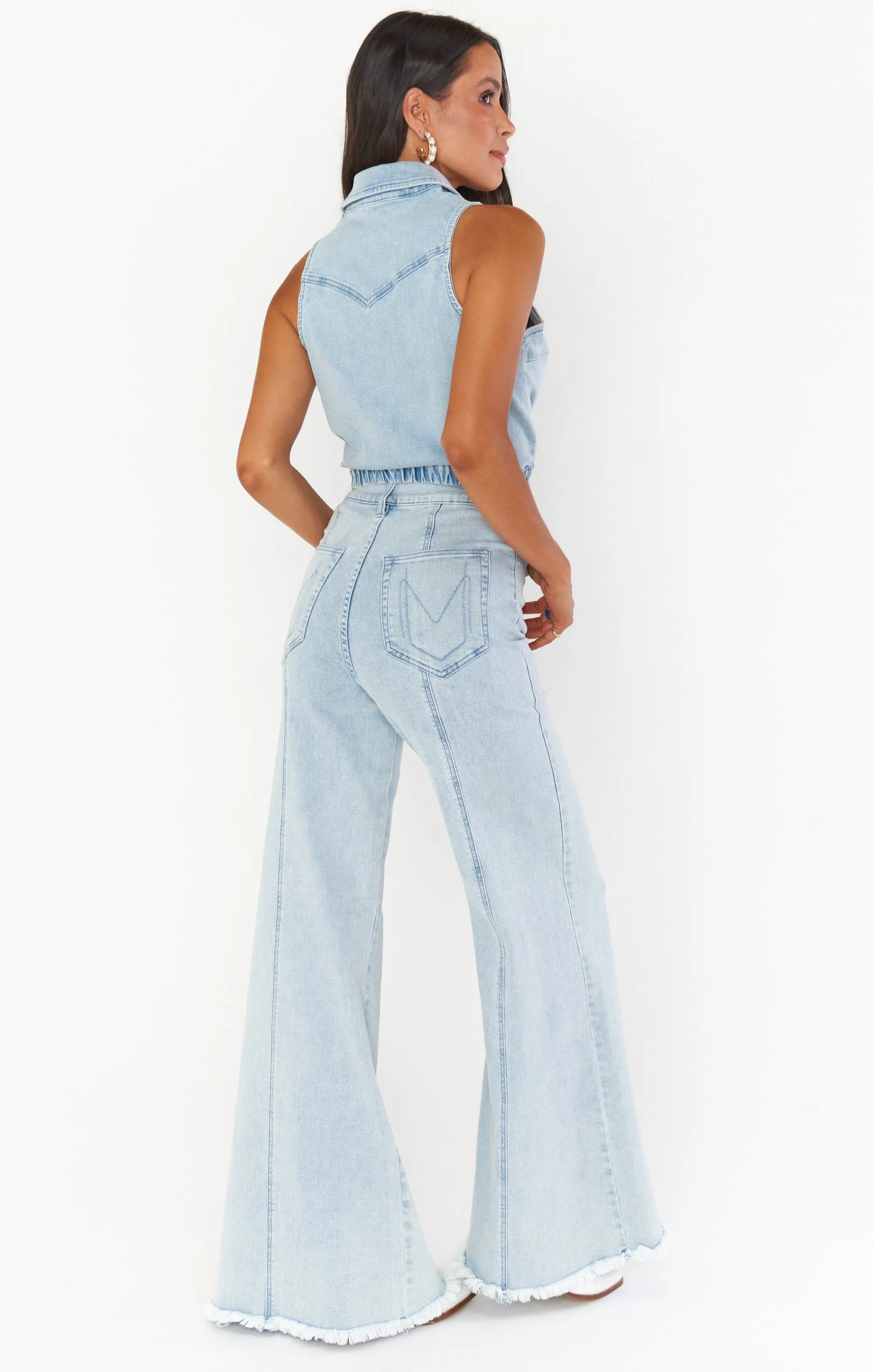 Show Me Your Mumu Ashbury Wide Leg ~ Glacier Blue 6 Show Me Your Mumu Ashbury Wide Leg ~ Glacier Blue - Image 4