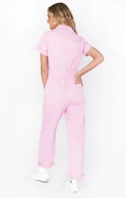 Show Me Your Mumu Cannon Jumpsuit ~ Pink Denim -Show Me Your Mumu Sales MDS2 530 PK09 01 1
