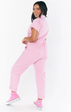 Show Me Your Mumu Cannon Jumpsuit ~ Pink Denim -Show Me Your Mumu Sales MDS2 530 PK09 01 7c3c28ef a07b 427b b8c3 bff684911cef