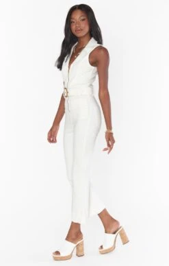 Show Me Your Mumu Jacksonville Cropped Jumpsuit ~ Pearly White -Show Me Your Mumu Sales MDS3 565 PW21 03
