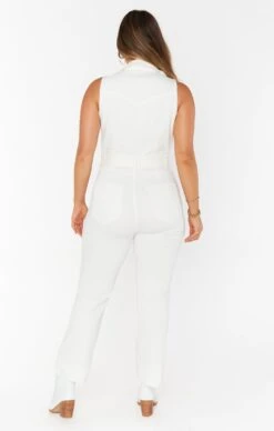Show Me Your Mumu Jacksonville Cropped Jumpsuit ~ Pearly White -Show Me Your Mumu Sales MDS3 565 PW21 08
