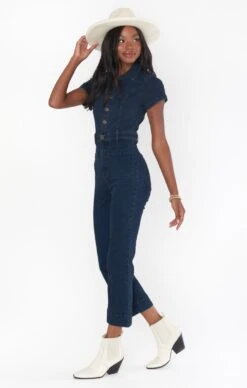 Show Me Your Mumu Cropped Everhart Jumpsuit ~ Thunder 17 Show Me Your Mumu Cropped Everhart Jumpsuit ~ Thunder -Show Me Your Mumu Sales MDS3 608 TH04 02