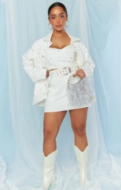 Show Me Your Mumu Shania Skirt ~ Rhinestone White Denim -Show Me Your Mumu Sales MDS3 661 RH84 02 7b14cf57 6770 4774 8a6c a3fd3fef22bd