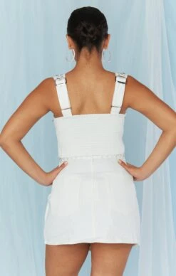 Show Me Your Mumu Shania Skirt ~ Rhinestone White Denim -Show Me Your Mumu Sales MDS3 661 RH84 03 3921c11d 96af 48b1 9dc0 aee4c65fdc4f