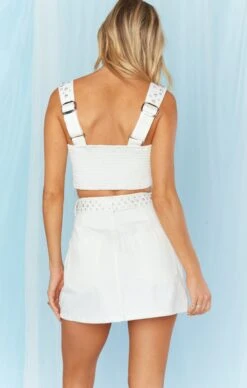 Show Me Your Mumu Shania Top ~ Rhinestone White Denim -Show Me Your Mumu Sales MDS3 662 RH84 01 ebe11914 c574 46b1 ac28 3a19199f2f02