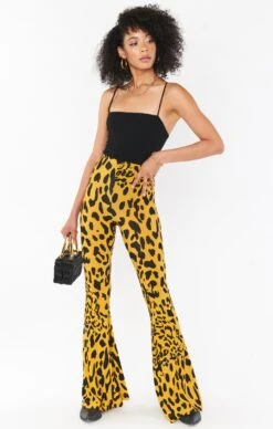 Show Me Your Mumu Bam Bam Bells Short ~ Paige's Leopard -Show Me Your Mumu Sales MF0 121 XL04 04