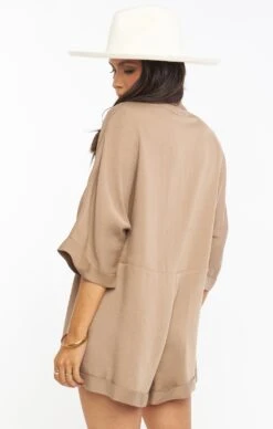 Show Me Your Mumu Horton Romper ~ Khaki -Show Me Your Mumu Sales MF0 358 DL52 03