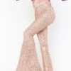 Show Me Your Mumu Flash Pants ~ Rose Gold Sequins -Show Me Your Mumu Sales MF1 4405 RG46 02