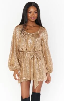 Show Me Your Mumu Liv Mini Dress ~ Tan Confetti