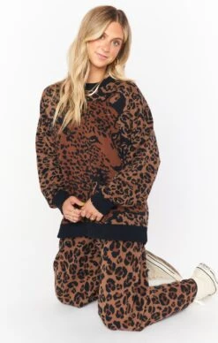 Show Me Your Mumu Scout Sweater ~ Leopard Knit -Show Me Your Mumu Sales MF1 4600 LK18 01 2