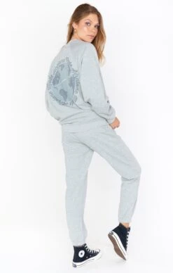 Show Me Your Mumu Sunday Sweatpants ~ Airplane Mode Graphic -Show Me Your Mumu Sales MF1 4672 AM05 01 1