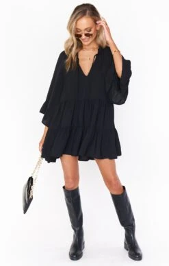 Show Me Your Mumu Viola Mini Dress ~ Black -Show Me Your Mumu Sales MF1 4819 BK57 04