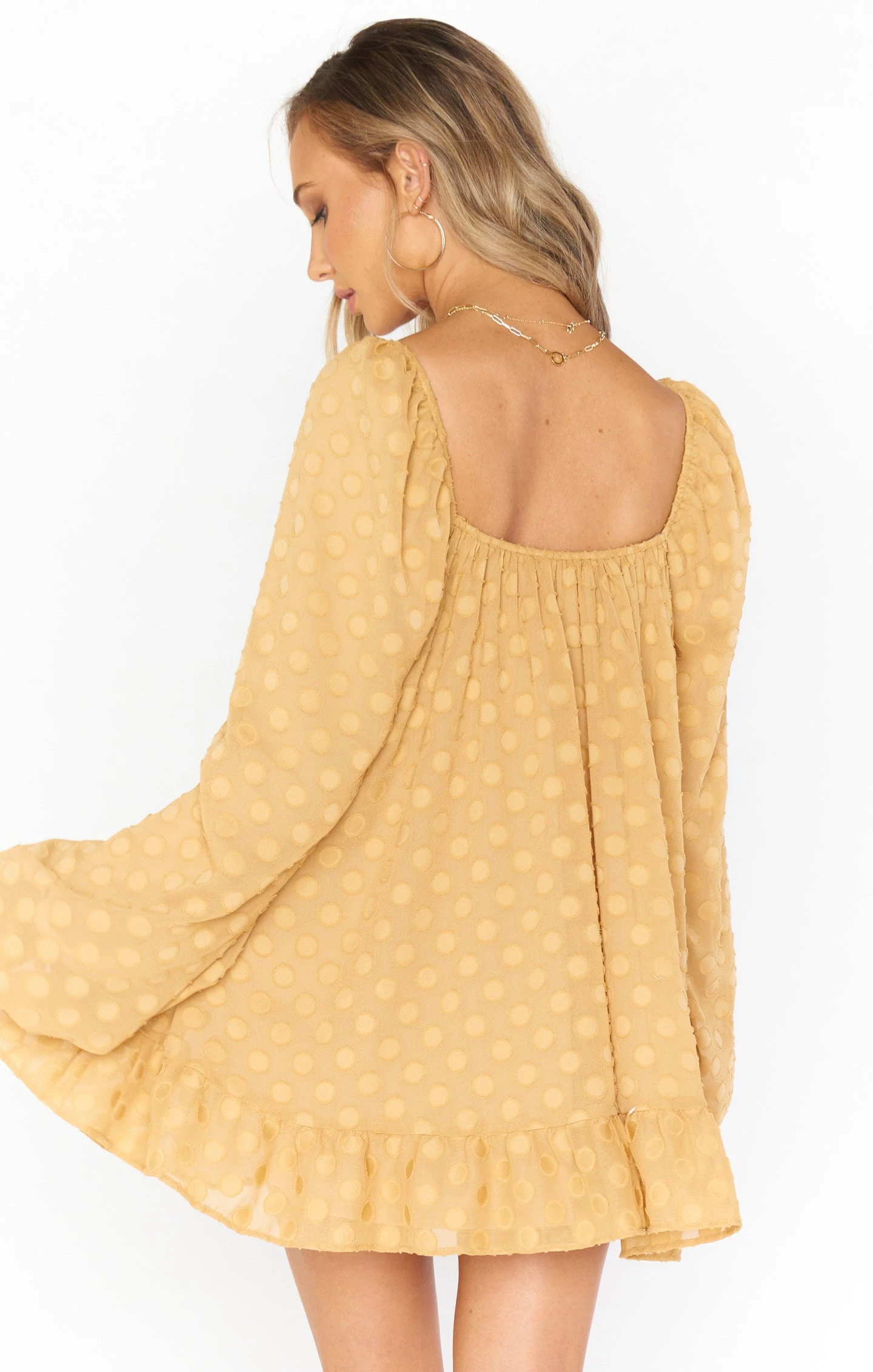 Show Me Your Mumu Briar Mini Dress ~ Gold Dot 6 Show Me Your Mumu Briar Mini Dress ~ Gold Dot - Image 4