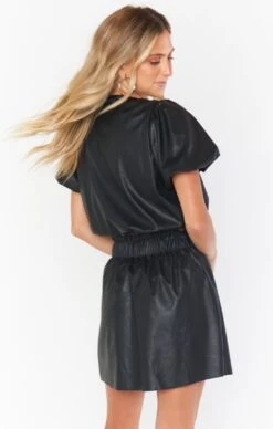 Show Me Your Mumu Malone Mini Skirt ~ Black Faux Leather -Show Me Your Mumu Sales MF1 4870 LB64 01 2