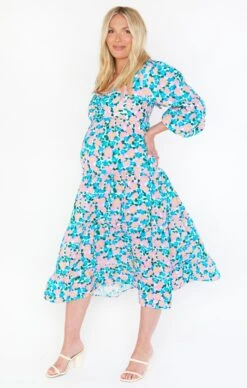Show Me Your Mumu Mandi Midi Dress ~ Violets Garden -Show Me Your Mumu Sales MF1 5090 LM87 01 1 e8be5b3b 97c4 40be 96bc b741301082d6