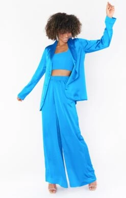 Show Me Your Mumu Irwin Pants ~ Blue Luxe Satin -Show Me Your Mumu Sales MF2 2087 AB62 03 88b19b6d 1999 4cc8 b69c 71bc008226ee