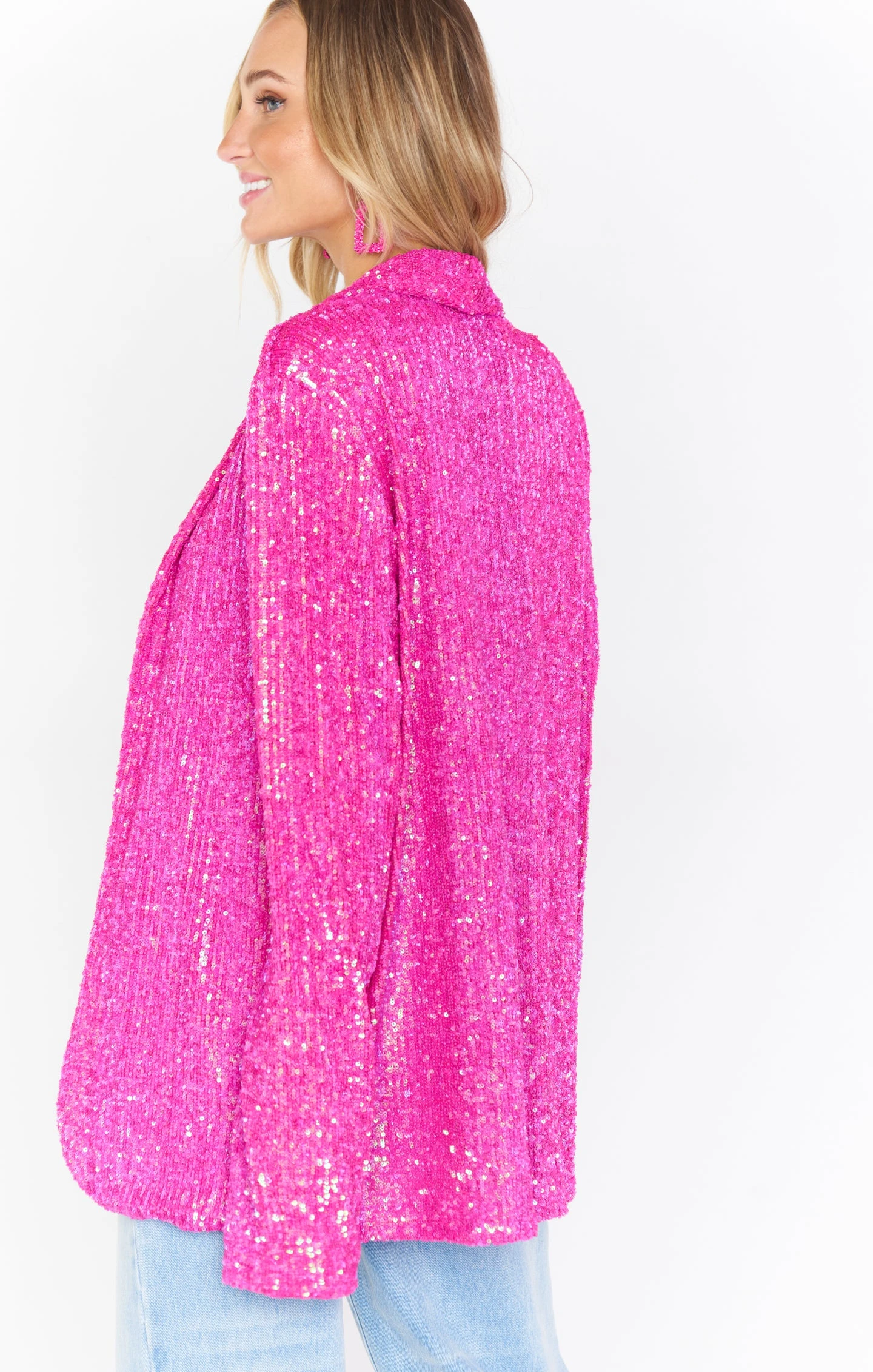 Show Me Your Mumu Dance Blazer ~ Pink Disco Sequin 7 Show Me Your Mumu Dance Blazer ~ Pink Disco Sequin - Image 5