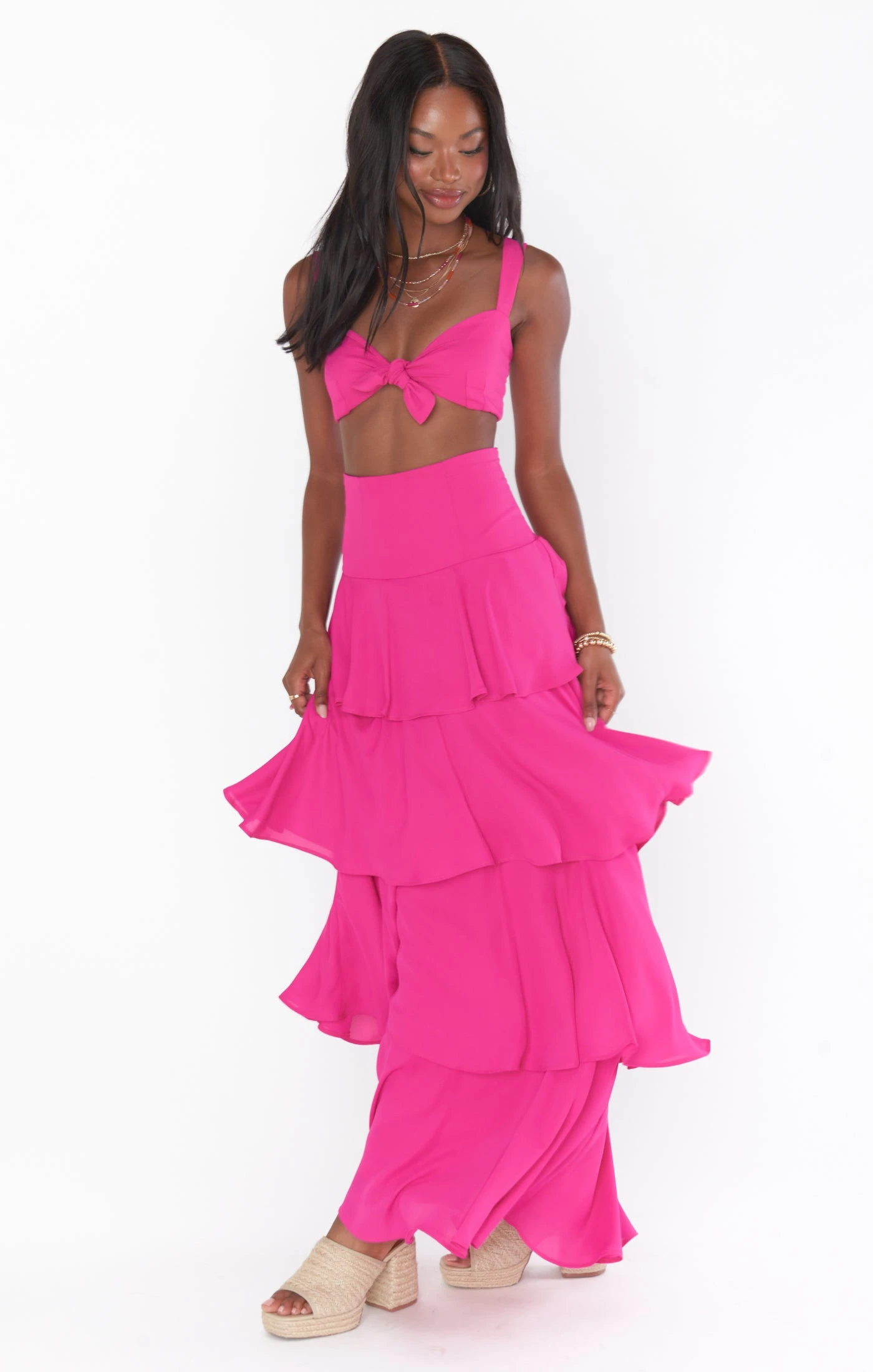 Show Me Your Mumu Katrina Swing Skirt ~ Bright Pink 4 Show Me Your Mumu Katrina Swing Skirt ~ Bright Pink - Image 2