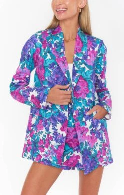 Show Me Your Mumu Ezra Blazer ~ Magenta Blooms -Show Me Your Mumu Sales MF3 5244 BM13 04