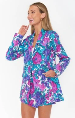 Show Me Your Mumu Ezra Blazer ~ Magenta Blooms -Show Me Your Mumu Sales MF3 5244 BM13 06