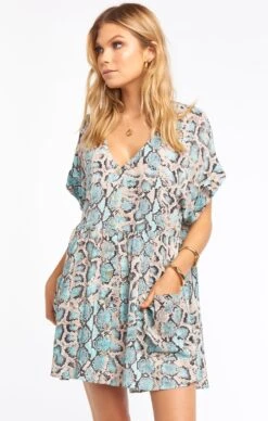 Show Me Your Mumu Odessa Dress ~ Blue Snake