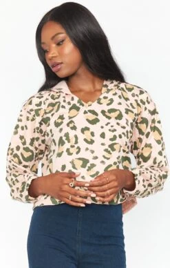 Kit Hoodie ~ Pink Cheetah Girl Terry -Show Me Your Mumu Sales MM0 4219 CS36 01