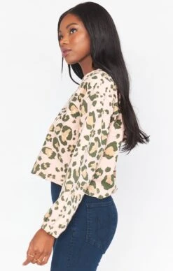 Kit Hoodie ~ Pink Cheetah Girl Terry -Show Me Your Mumu Sales MM0 4219 CS36 02